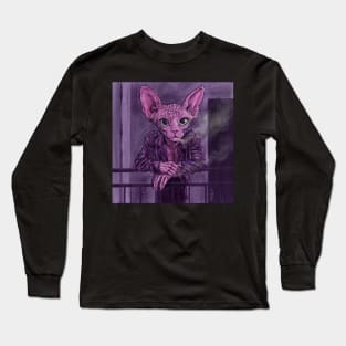 Sphinx Cat Smoker Long Sleeve T-Shirt